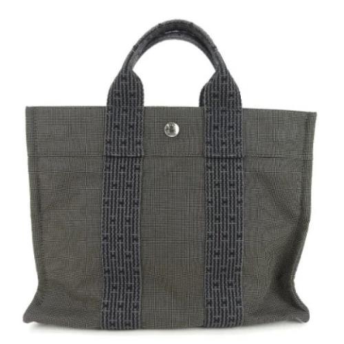 Hermès Vintage Pre-owned Canvas totevskor Gray, Dam