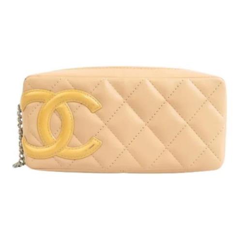 Chanel Vintage Pre-owned Laeder plnbcker Beige, Dam