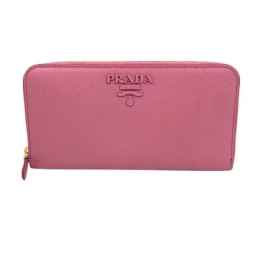 Prada Vintage Pre-owned Laeder plnbcker Pink, Dam