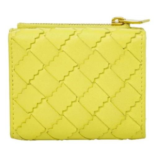 Bottega Veneta Vintage Pre-owned Laeder plnbcker Yellow, Dam