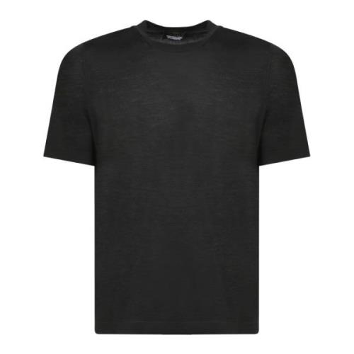 Dell'oglio Svart T-shirt för män Black, Herr