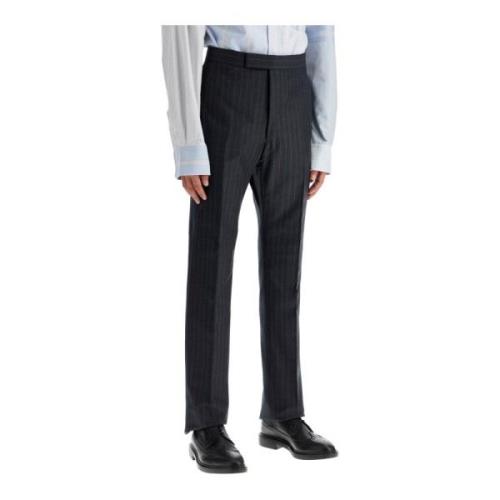 Thom Browne Pinstripe Ullbyxor Gray, Herr