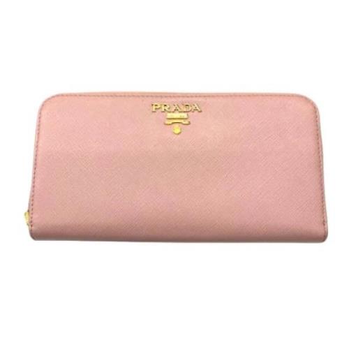 Prada Vintage Pre-owned Laeder plnbcker Pink, Dam