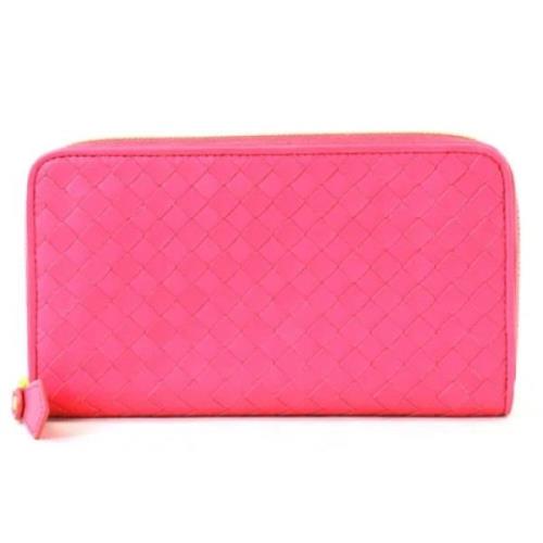 Bottega Veneta Vintage Pre-owned Laeder plnbcker Pink, Dam