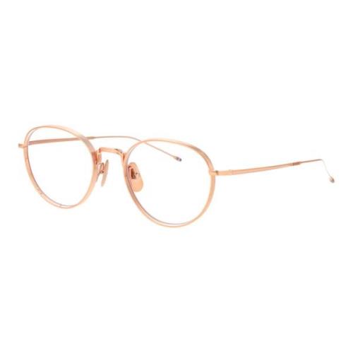 Thom Browne Stiliga Optiska Glasögon Ueo119A-G0001 Pink, Herr