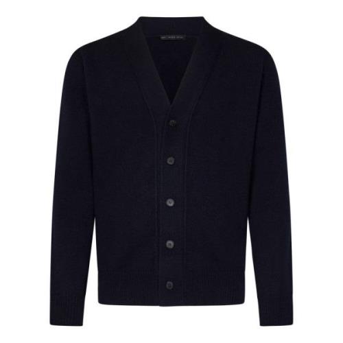 Low Brand Navy Blue Wool Cashmere Cardigan Blue, Herr