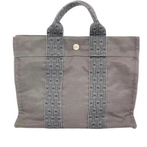 Hermès Vintage Pre-owned Canvas totevskor Gray, Dam