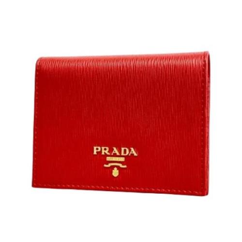 Prada Vintage Pre-owned Laeder plnbcker Red, Dam