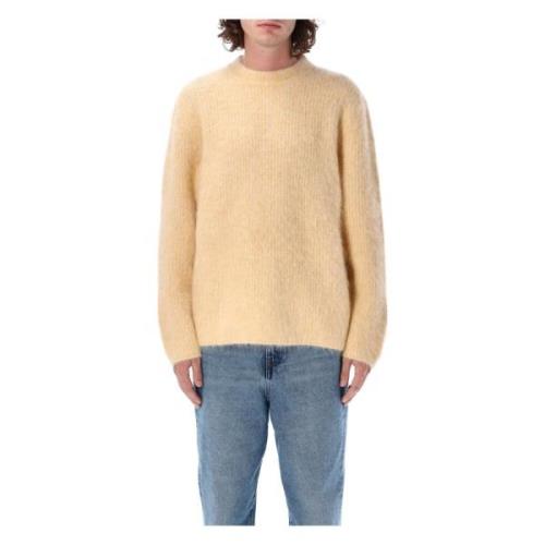 Séfr Gul Alpacka Stickat Haru Sweater Yellow, Herr