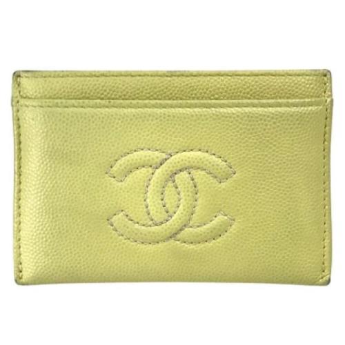 Chanel Vintage Pre-owned Laeder plnbcker Yellow, Dam