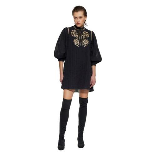 Antik Batik Short Dresses Black, Dam