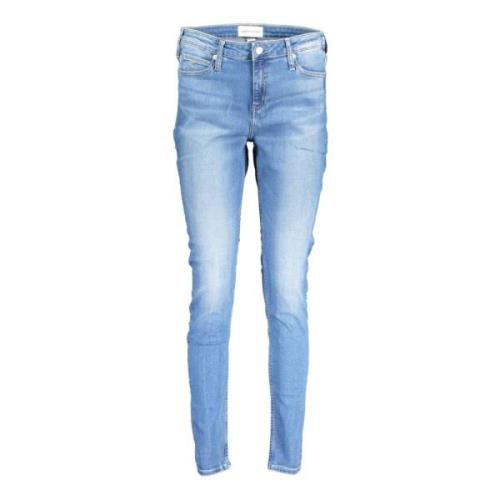 Calvin Klein Exklusiva Moderiktiga Byxor Jeans Blue, Dam