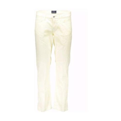 Gant Vit Bomull Jeans Byxor White, Dam