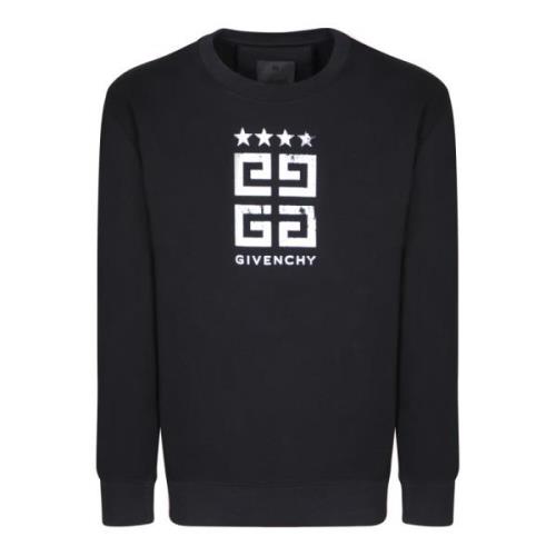 Givenchy Svart Sweatshirt med Logotyp Black, Herr