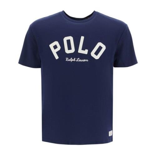 Polo Ralph Lauren Broderad Logotyp Bomull T-shirt Blue, Herr