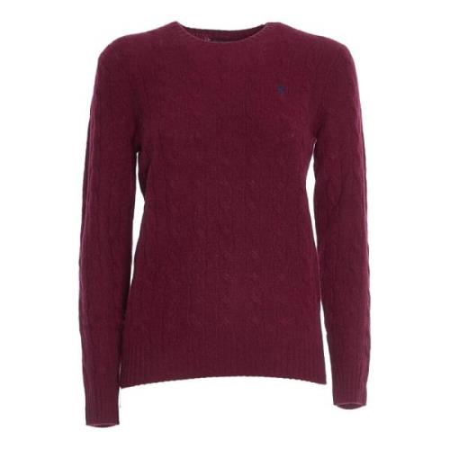 Ralph Lauren Damkläder Stickat Plommonmix Aw24 Purple, Dam