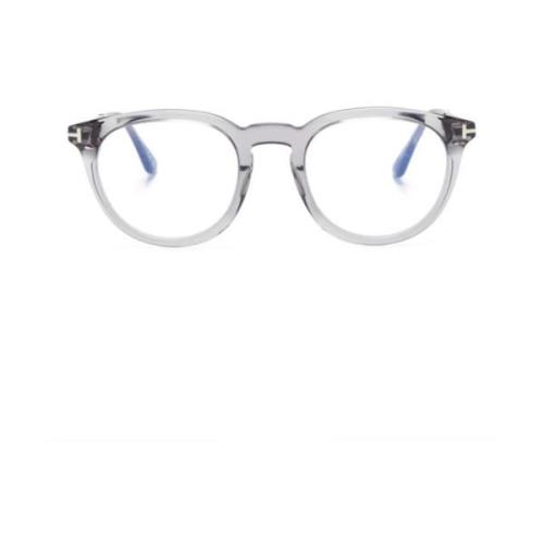 Tom Ford Vintage-inspirerad Acetat/Metall Glasögonbåge Gray, Herr