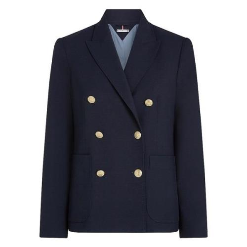 Tommy Hilfiger Ökenhimmel Blazer för Kvinnor Blue, Dam