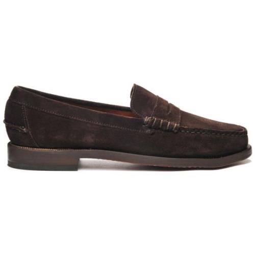 Sebago Klassisk Dan Suede Moccasin Brown, Herr