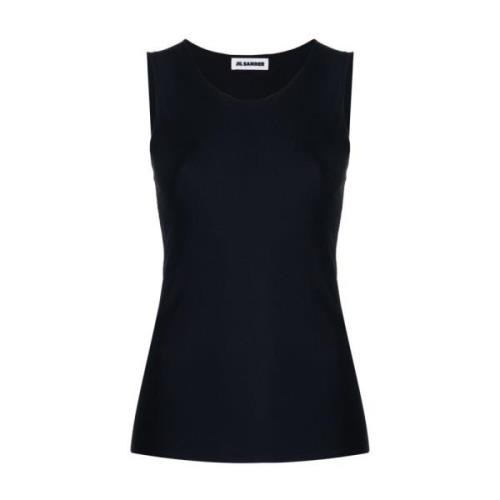 Jil Sander Sleeveless Tops Black, Dam