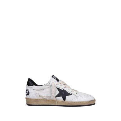 Golden Goose Lädersneakers med sprucken tå och sporr White, Herr