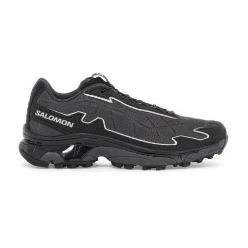 Salomon Texturerade Mesh Sneakers med Quicklace System Black, Herr