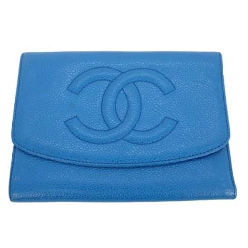 Chanel Vintage Pre-owned Laeder plnbcker Blue, Dam