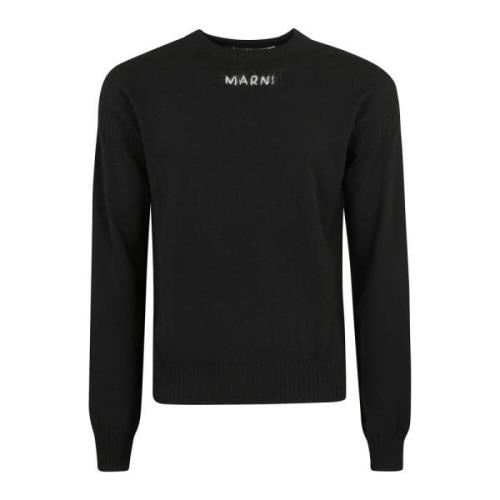 Marni Casual Roundneck Sweater Black, Herr