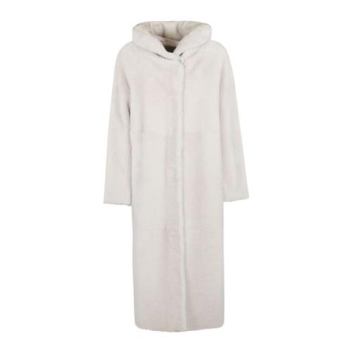 Suprema Shearling Coat White, Herr