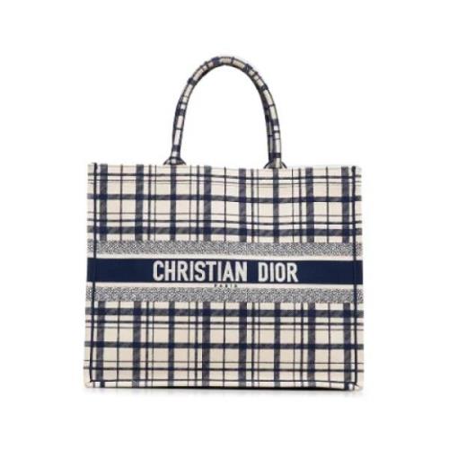 Dior Vintage Pre-owned Canvas totevskor Blue, Dam