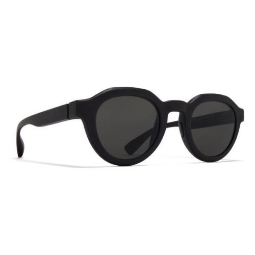 Mykita Rostfria solglasögon med UV-skydd Black, Herr