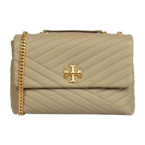 Tory Burch Chevron Konvertibel Axelväska Gray, Dam