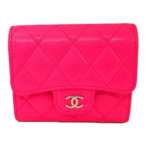 Chanel Vintage Pre-owned Laeder plnbcker Pink, Dam