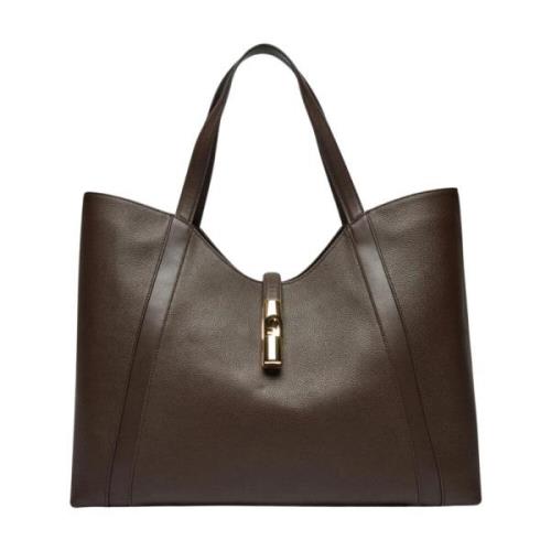 Furla Elegant Hobo Väska i Choklad Brown, Dam