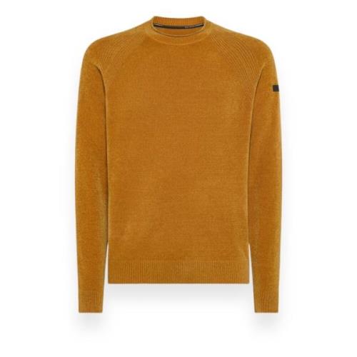 RRD Velvet Round Knit Sweater Orange, Herr