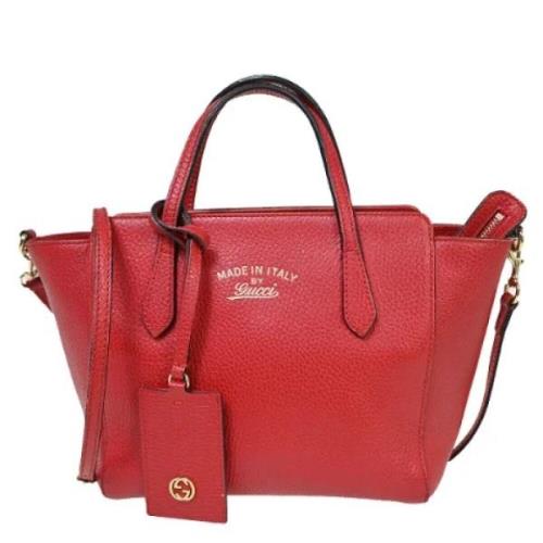 Gucci Vintage Pre-owned Laeder gucci-vskor Red, Dam