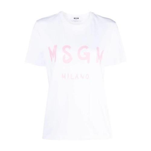 Msgm T-Shirts White, Dam