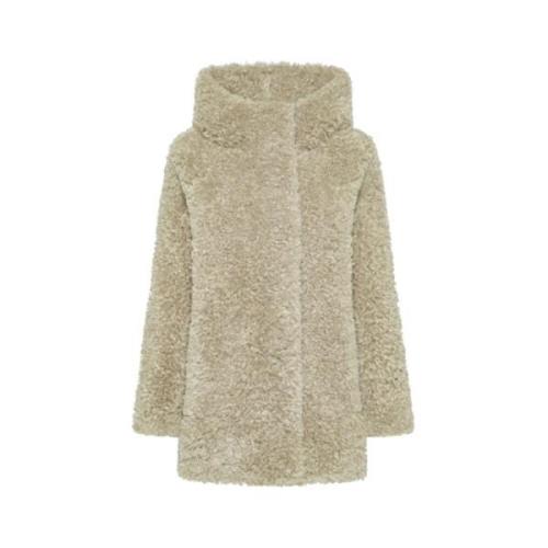 RRD Elegant Sherpa Effekt Vändbar Jacka Beige, Dam