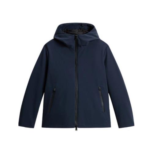 Woolrich Blå Stilla Havet Mjuk Skaljacka Blue, Herr