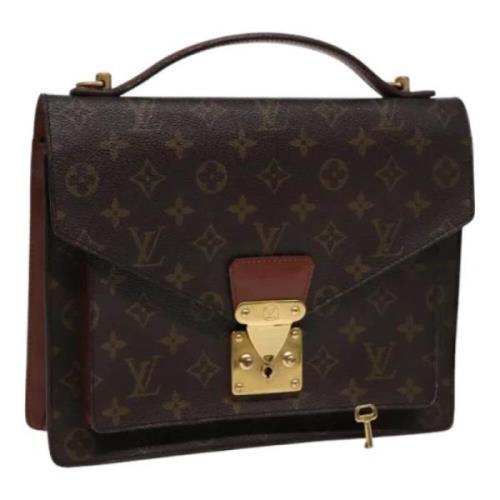 Louis Vuitton Vintage Pre-owned Canvas handvskor Brown, Dam