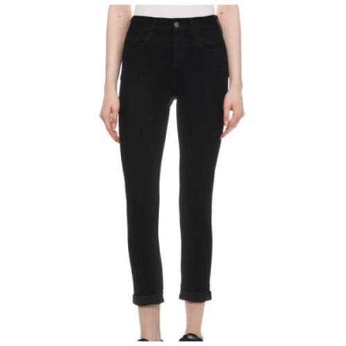 Liu Jo Ideal Straight Leg Jeans Black, Dam