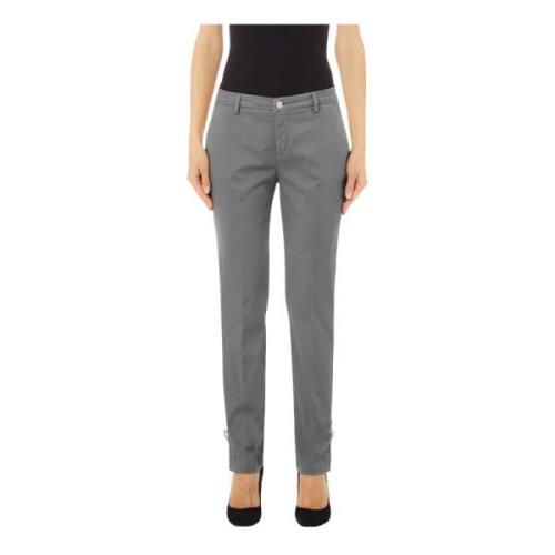 Liu Jo Chino Chic Regular Fit Byxor Gray, Dam