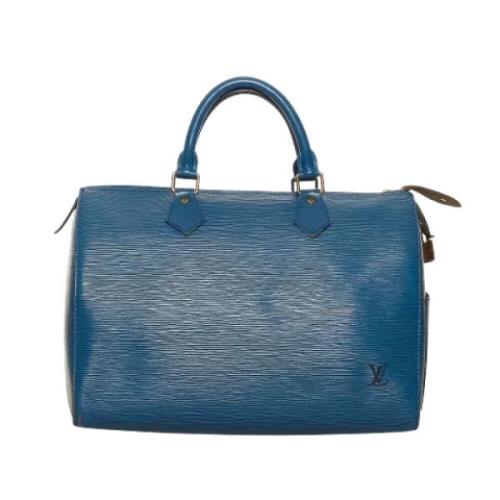 Louis Vuitton Vintage Pre-owned Laeder resvskor Blue, Dam