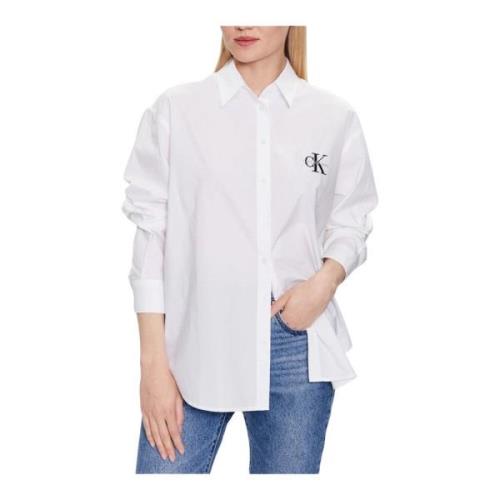 Calvin Klein Casual Shirts White, Dam