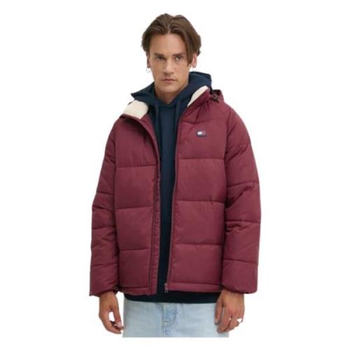 Tommy Hilfiger Bordeaux Isolerad Jacka med Huva Red, Herr