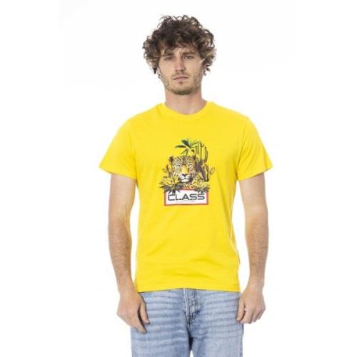 Cavalli Class Enfärgad Kortärmad T-shirt Yellow, Herr