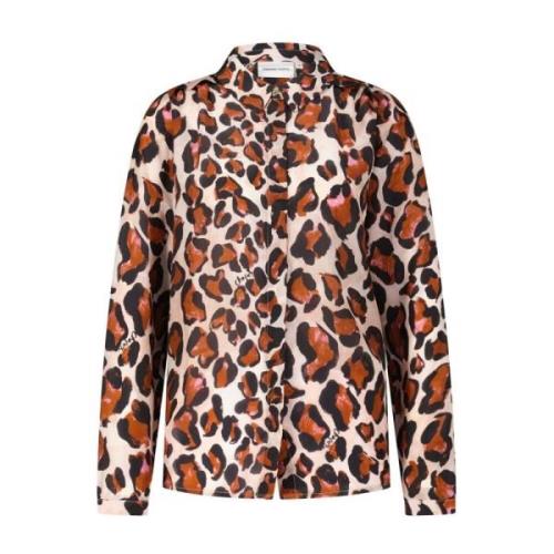 Fabienne Chapot Blus med Animal-Print, Elegant och mångsidig Multicolo...