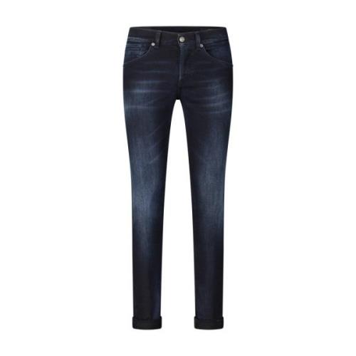 Dondup Slim Fit Knappgylf Denim Jeans Blue, Herr