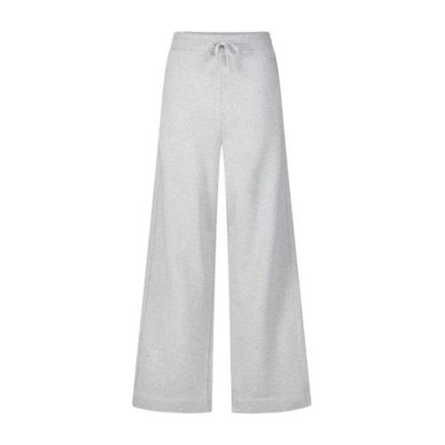 Lala Berlin Bekväma Wide Leg Sweatpants Gray, Dam