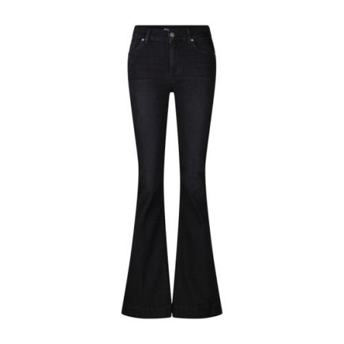 Liu Jo Hög Midja Straight Leg Jeans Black, Dam